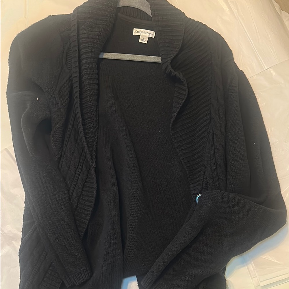 Croft & Barrow Black Women's Cardigan Sweater